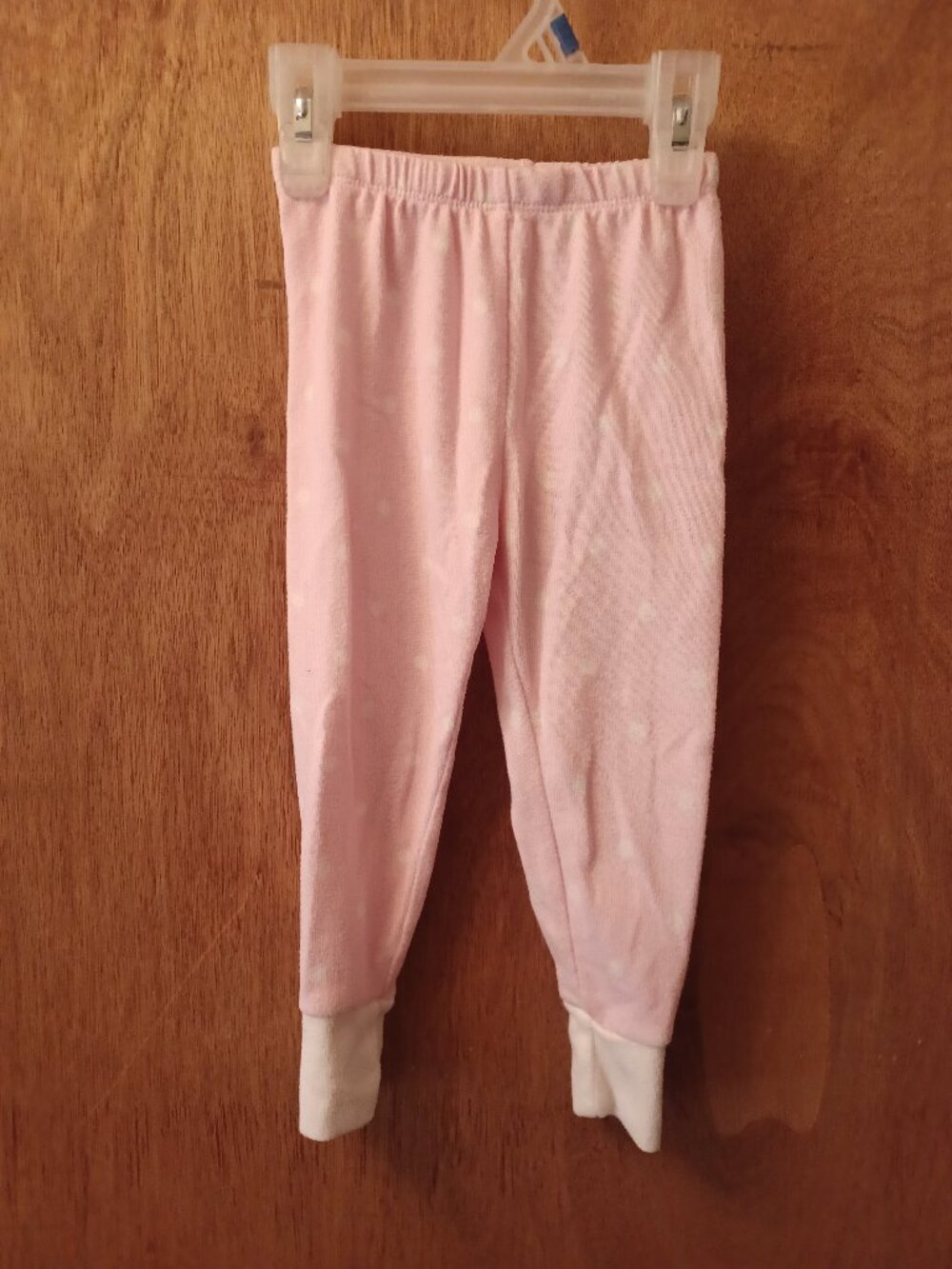Rae Dunn Toddler Pants Pink and White Spots